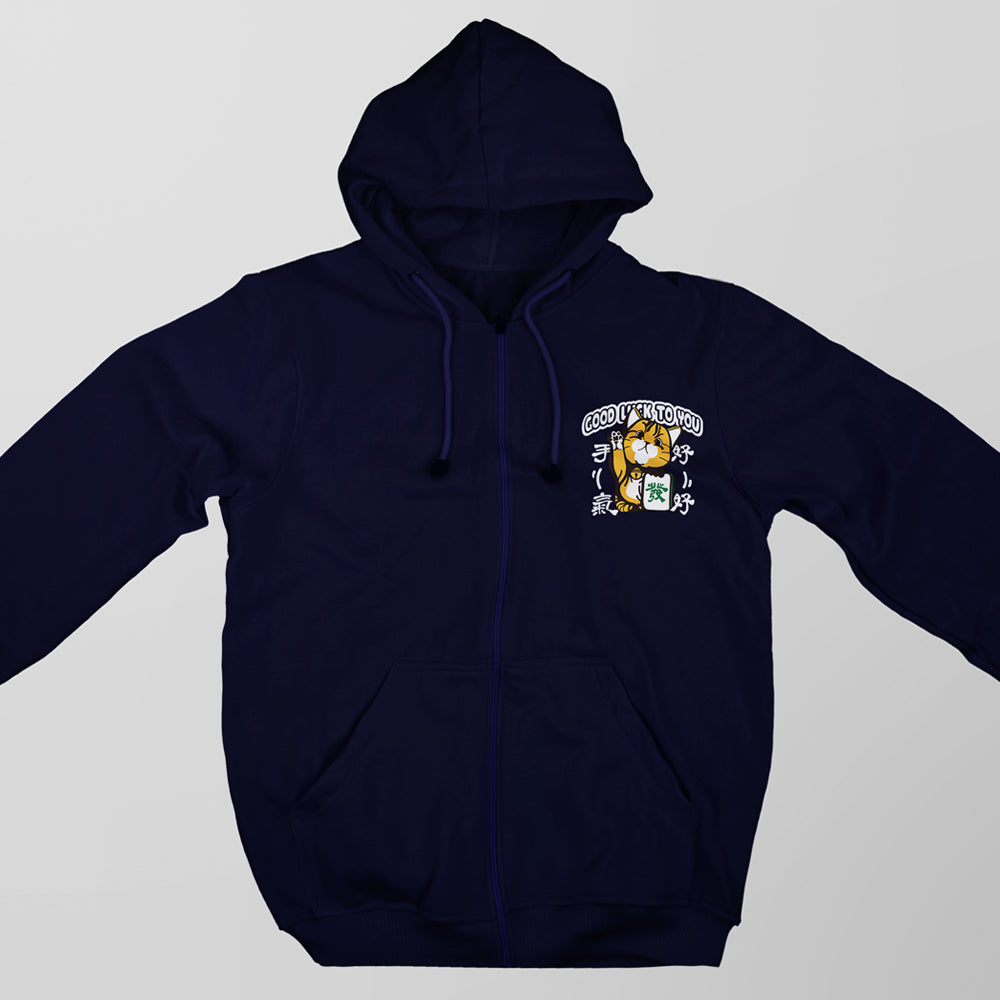 雀神好手氣 香港貓奴外套 | 藏青色 | 男女適穿