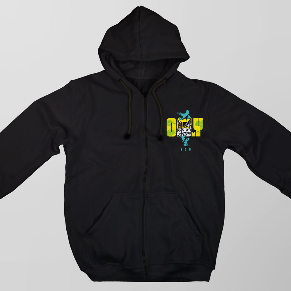 曳毛大聖 香港貓奴外套 | 黑色 | 男女適穿