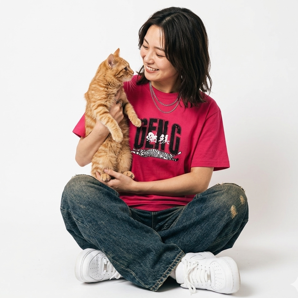 GENC Cat Lover's Manifesto Tee | Pink/White/Black
