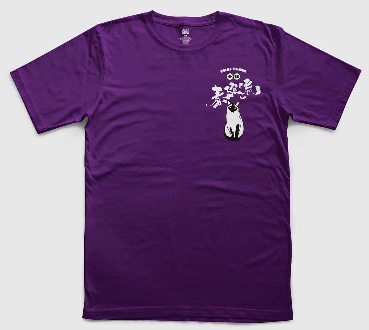 泰浪流 THAI FLOW SABAI 貓咪 TEE｜泰國流浪貓 旅人生活哲學 T‑shirt | 白 / 黑色 | 男女適穿
